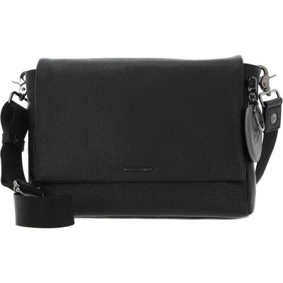 Mandarina Duck, Damen, Handtasche, Umhängetasche Mellow Leather Messenger FZT39, Schwarz Mandarina Duck, Damen, Handtasche, Umhängetasche Mellow Leather Messenger FZT39, Schwarz