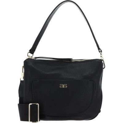Abro, Damen, Handtasche, Leather Dalia Hobo Bag Clara, Schwarz Abro, Damen, Handtasche, Leather Dalia Hobo Bag Clara, Schwarz