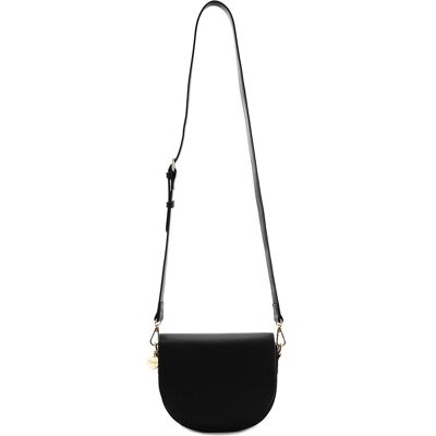 Seidenfelt, Damen, Handtasche, Nelma Mini Bag Umhängetasche 16 cm, Schwarz Seidenfelt, Damen, Handtasche, Nelma Mini Bag Umhängetasche 16 cm, Schwarz
