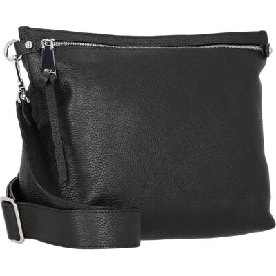 Abro, Damen, Handtasche, Linna Umhängetasche Leder 30 cm, Schwarz Abro, Damen, Handtasche, Linna Umhängetasche Leder 30 cm, Schwarz