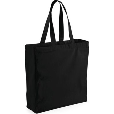 Westford Mill, Damen, Tasche, Canvas Classic Shopper, Schwarz, (20 l) Westford Mill, Damen, Tasche, Canvas Classic Shopper, Schwarz, (20 l)