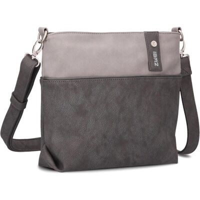 Zwei, Damen, Handtasche, Jana Umhängetasche 27 cm, Grau Zwei, Damen, Handtasche, Jana Umhängetasche 27 cm, Grau