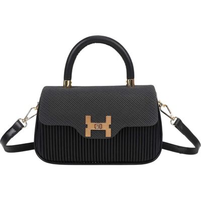 Gallantry, Damen, Tasche, Damen Handtasche Cordoptik Henkel Schulterriemen, Schwarz Gallantry, Damen, Tasche, Damen Handtasche Cordoptik Henkel Schulterriemen, Schwarz