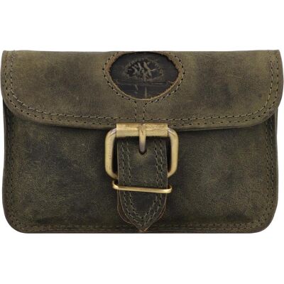 Greenburry, Damen, Bauchtasche, Vintage Gürteltasche Leder 13 cm, Grün Greenburry, Damen, Bauchtasche, Vintage Gürteltasche Leder 13 cm, Grün