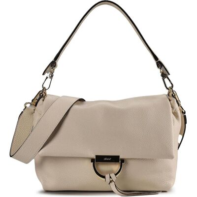 Abro, Damen, Handtasche, Temi Schultertasche Leder 26 cm, Beige Abro, Damen, Handtasche, Temi Schultertasche Leder 26 cm, Beige