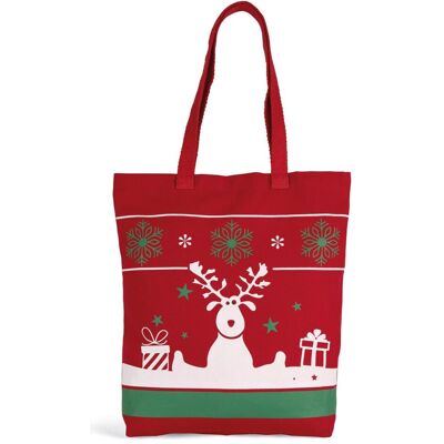 Kimood, Tasche, Tote bag Weihnachtsmotiv, Rot Kimood, Tasche, Tote bag Weihnachtsmotiv, Rot