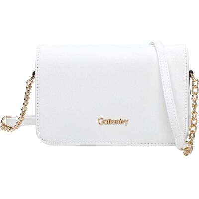 Gallantry, Damen, Handtasche, Damen Umhängetasche Lisa genarbt, Weiss Gallantry, Damen, Handtasche, Damen Umhängetasche Lisa genarbt, Weiss