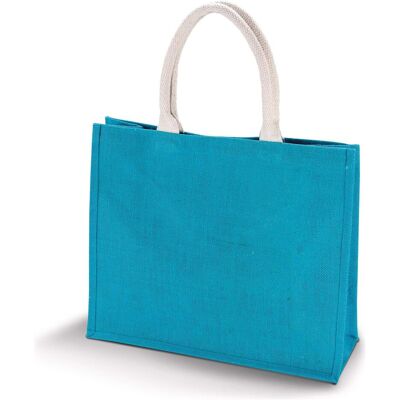 Kimood, Unisex, Tasche, Strandtasche aus Jute, Türkis Kimood, Unisex, Tasche, Strandtasche aus Jute, Türkis