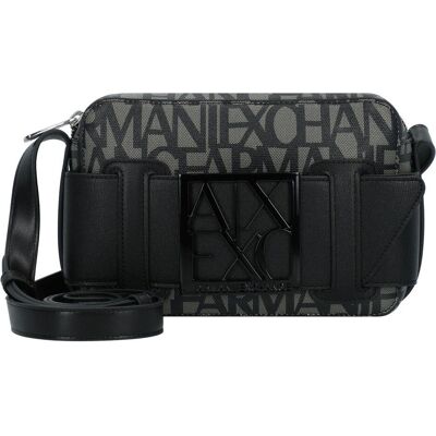 Armani Exchange Damen, Handtasche, Umhängetasche 20 cm, Beige, Schwarz Armani Exchange Damen, Handtasche, Umhängetasche 20 cm, Beige, Schwarz