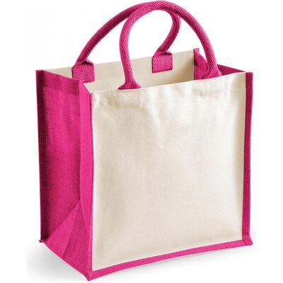 Westford Mill, Tasche, Einkaufstasche Jute, Mehrfarbig, Pink, (14 l) Westford Mill, Tasche, Einkaufstasche Jute, Mehrfarbig, Pink, (14 l)