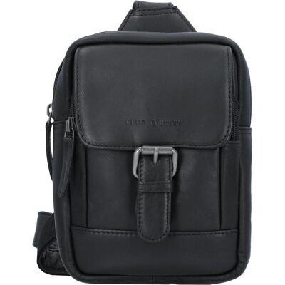 Greenburry, Unisex, Handtasche, Fiorentina Umhängetasche 19 cm, Schwarz Greenburry, Unisex, Handtasche, Fiorentina Umhängetasche 19 cm, Schwarz