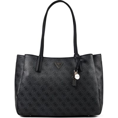 Guess Damen, Handtasche, Noelle II Tech Tote, Schwarz, Grau Guess Damen, Handtasche, Noelle II Tech Tote, Schwarz, Grau