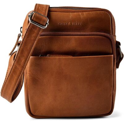 Greenburry, Unisex, Handtasche, Fiorentina Umhängetasche Leder 17 cm, Braun Greenburry, Unisex, Handtasche, Fiorentina Umhängetasche Leder 17 cm, Braun