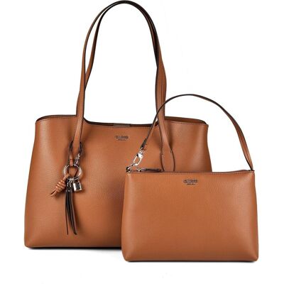 Guess Damen, Tasche, Shopper MELODY 2 IN 1, Braun, (17 l) Guess Damen, Tasche, Shopper MELODY 2 IN 1, Braun, (17 l)