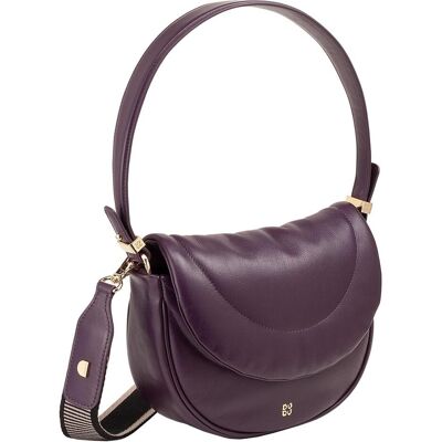 Dudu, Damen, Handtasche, Panarea Schultertasche Leder 22 cm, Violett Dudu, Damen, Handtasche, Panarea Schultertasche Leder 22 cm, Violett