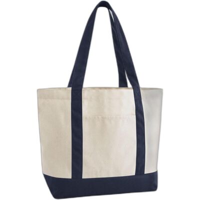 Westford Mill, Unisex, Tasche, EarthAware Organic Varsity Shopper, Blau, Mehrfarbig, Weiss Westford Mill, Unisex, Tasche, EarthAware Organic Varsity Shopper, Blau, Mehrfarbig, Weiss