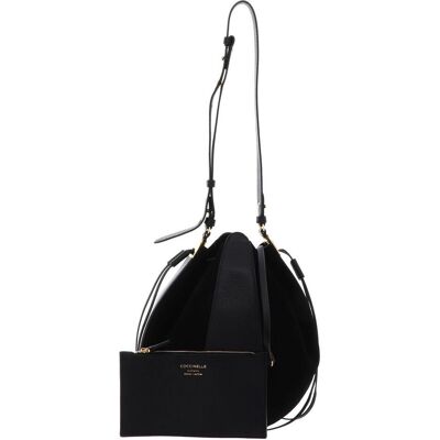 Coccinelle Unisex, Handtasche, Boom Handbag Grained Leather / Suede Leather, Schwarz Coccinelle Unisex, Handtasche, Boom Handbag Grained Leather / Suede Leather, Schwarz