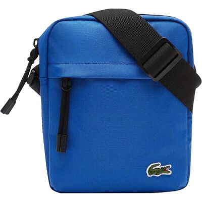 Lacoste, Herren, Handtasche, Umhängetasche Casual NEOCROC CANVAS VERTICAL ZIP CROSSBODY BAG, Blau Lacoste, Herren, Handtasche, Umhängetasche Casual NEOCROC CANVAS VERTICAL ZIP CROSSBODY BAG, Blau