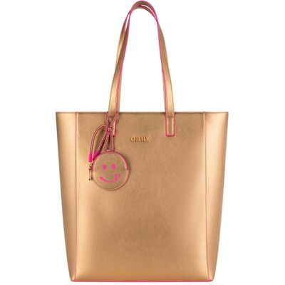 Oilily, Damen, Tasche, Scot Shopper, Pink, Gold Oilily, Damen, Tasche, Scot Shopper, Pink, Gold