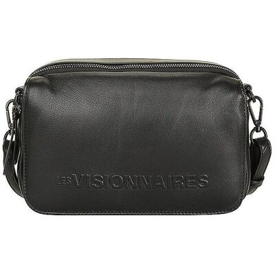Les Visionnaires, Damen, Handtasche, Ledertasche - Umhängetasche EMILY SILKY, Schwarz Les Visionnaires, Damen, Handtasche, Ledertasche - Umhängetasche EMILY SILKY, Schwarz