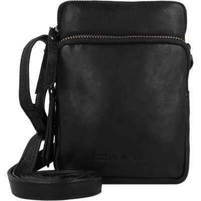 Greenburry, Unisex, Handtasche, Colombiana Umhängetasche Leder 14 cm, Schwarz Greenburry, Unisex, Handtasche, Colombiana Umhängetasche Leder 14 cm, Schwarz