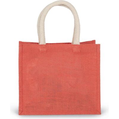 Kimood, Tasche, Einkaufstasche aus Jutegewebe - mittelgrosses Modell, Orange, Rot Kimood, Tasche, Einkaufstasche aus Jutegewebe - mittelgrosses Modell, Orange, Rot