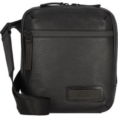 Jost, Herren, Handtasche, Umhängetasche Stockholm Shoulder Bag Zip XS, Schwarz Jost, Herren, Handtasche, Umhängetasche Stockholm Shoulder Bag Zip XS, Schwarz