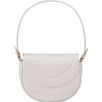 Dudu, Damen, Handtasche, Panarea Schultertasche Leder 22 cm, Weiss Dudu, Damen, Handtasche, Panarea Schultertasche Leder 22 cm, Weiss
