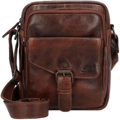 Greenburry, Unisex, Handtasche, Rugged Umhängetasche Leder 21 cm, Braun Greenburry, Unisex, Handtasche, Rugged Umhängetasche Leder 21 cm, Braun