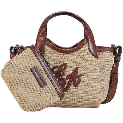 Giorgio Armani Emporio Armani, Damen, Tasche, Mini Bag PAGLIA, Beige Giorgio Armani Emporio Armani, Damen, Tasche, Mini Bag PAGLIA, Beige