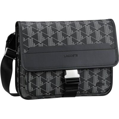 Lacoste, Unisex, Handtasche, Umhängetasche The Blend L Messenger Bag 4411, Schwarz, Grau Lacoste, Unisex, Handtasche, Umhängetasche The Blend L Messenger Bag 4411, Schwarz, Grau