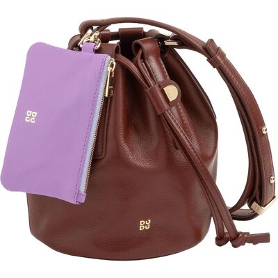 Dudu, Damen, Tasche, Beuteltasche Leder 14 cm, Braun, (3 l) Dudu, Damen, Tasche, Beuteltasche Leder 14 cm, Braun, (3 l)