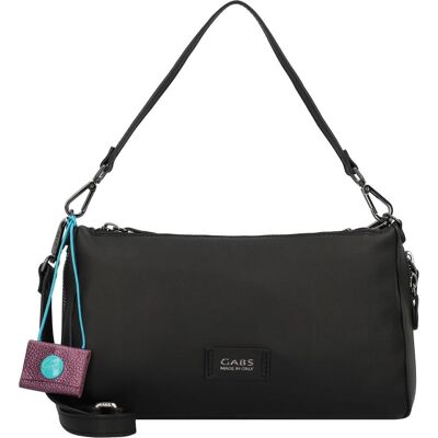 Gabs, Damen, Handtasche, Schultertasche Leder 31 cm mit Dehnfalte, Schwarz Gabs, Damen, Handtasche, Schultertasche Leder 31 cm mit Dehnfalte, Schwarz