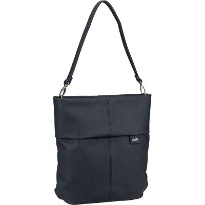 Zwei, Damen, Handtasche, Handtasche Mademoiselle M12, Schwarz, Blau Zwei, Damen, Handtasche, Handtasche Mademoiselle M12, Schwarz, Blau