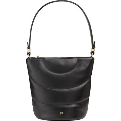 Dudu, Damen, Handtasche, Barbara Schultertasche Leder 24.5 cm, Schwarz Dudu, Damen, Handtasche, Barbara Schultertasche Leder 24.5 cm, Schwarz