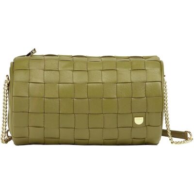 Dudu, Damen, Handtasche, Abigail Umhängetasche Leder 19.5 cm, Grün Dudu, Damen, Handtasche, Abigail Umhängetasche Leder 19.5 cm, Grün