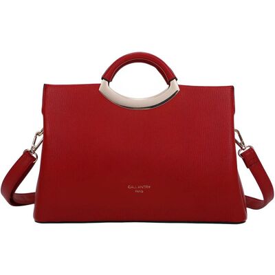 Gallantry, Damen, Tasche, Damen Handtasche genarbt Henkel Schulterriemen, Rot Gallantry, Damen, Tasche, Damen Handtasche genarbt Henkel Schulterriemen, Rot