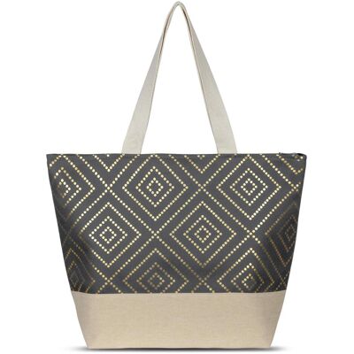 Normani, Unisex, Tasche, Grosse Strandtasche Nika, Grau Normani, Unisex, Tasche, Grosse Strandtasche Nika, Grau