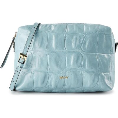 Abro, Damen, Handtasche, Kaia Umhängetasche Leder 22 cm, Blau Abro, Damen, Handtasche, Kaia Umhängetasche Leder 22 cm, Blau