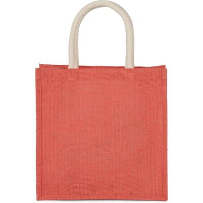 Kimood, Tasche, Einkaufstasche aus Jutegewebe - grosses Modell, Orange, Rot Kimood, Tasche, Einkaufstasche aus Jutegewebe - grosses Modell, Orange, Rot