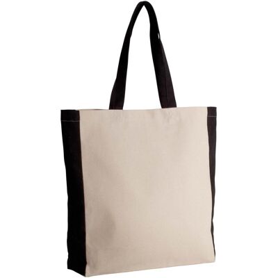 Kimood, Herren, Tasche, Zweifarbige Einkaufstasche, Weiss, Schwarz Kimood, Herren, Tasche, Zweifarbige Einkaufstasche, Weiss, Schwarz