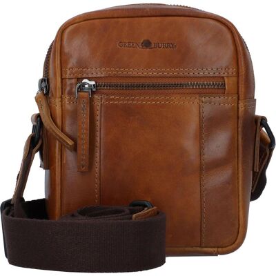 Greenburry, Herren, Handtasche, Newport Mini Bag Umhängetasche Leder 18 cm, Braun Greenburry, Herren, Handtasche, Newport Mini Bag Umhängetasche Leder 18 cm, Braun