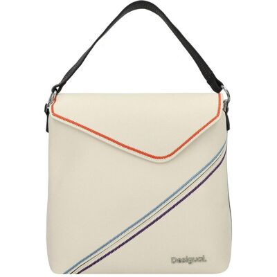 Desigual, Damen, Handtasche, Cleo Schultertasche 27 cm, Mehrfarbig, Beige Desigual, Damen, Handtasche, Cleo Schultertasche 27 cm, Mehrfarbig, Beige