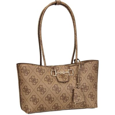 Guess Damen, Tasche, Shopper Janie Logo Girlfriend Carryall, Braun, Beige, (11.87 l) Guess Damen, Tasche, Shopper Janie Logo Girlfriend Carryall, Braun, Beige, (11.87 l)