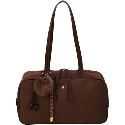 Gallantry, Damen, Tasche, Damen Schultertasche Ovalia Chic, Braun Gallantry, Damen, Tasche, Damen Schultertasche Ovalia Chic, Braun
