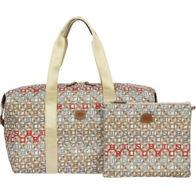 Brics, Unisex, Tasche, X-Bag - Kleine Reisetasche 2-in-1, Braun, Mehrfarbig, (23 l) Brics, Unisex, Tasche, X-Bag - Kleine Reisetasche 2-in-1, Braun, Mehrfarbig, (23 l)