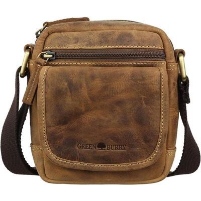 Greenburry, Herren, Handtasche, Umhängetasche Vintage 1557 Crossbody Bag, Braun Greenburry, Herren, Handtasche, Umhängetasche Vintage 1557 Crossbody Bag, Braun