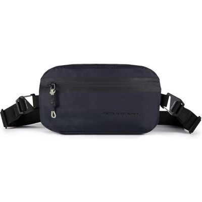 Piquadro, Herren, Bauchtasche, Gürteltasche aus rezykliertem antiviralen Stoff, Schwarz Piquadro, Herren, Bauchtasche, Gürteltasche aus rezykliertem antiviralen Stoff, Schwarz