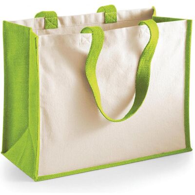 Westford Mill, Tasche, Klassische Einkaufstasche aus Jute, Mehrfarbig, Grün, (21 l) Westford Mill, Tasche, Klassische Einkaufstasche aus Jute, Mehrfarbig, Grün, (21 l)
