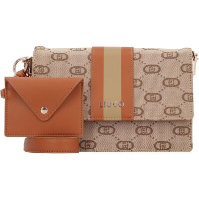 Liu Jo, Damen, Handtasche, Manh Schultertasche 23 cm, Beige Liu Jo, Damen, Handtasche, Manh Schultertasche 23 cm, Beige
